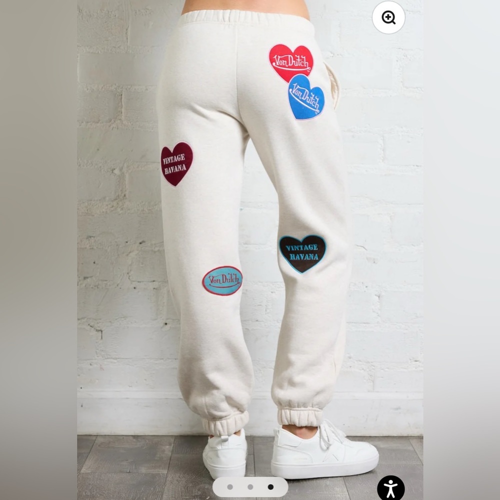 Von DutchXVintage Havana Collab Heart Joggers. - Picture 3 of 10
